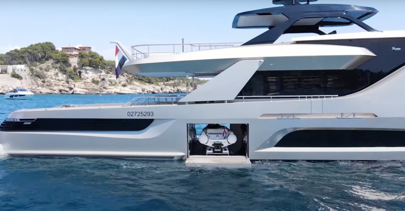 X-treme 105 making her public debut at the Cannes Yachting Festival